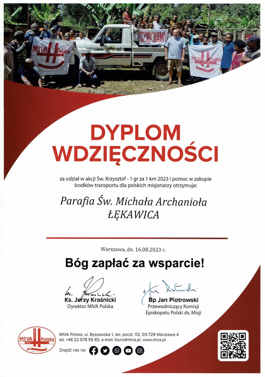 Podziękowanie